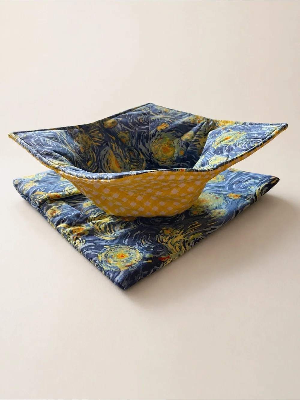 Bowl Cozy & Microwave Potato Bag Set Handmade Kitchen Gift